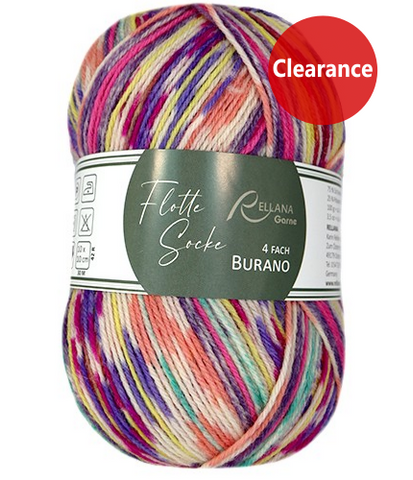 Rellana Garne Flotte Sock 4-Ply Burano