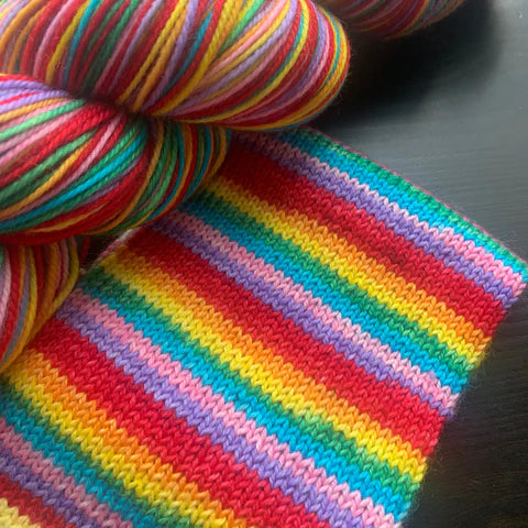 Comfy Cozy Knits Self-Striping Sock