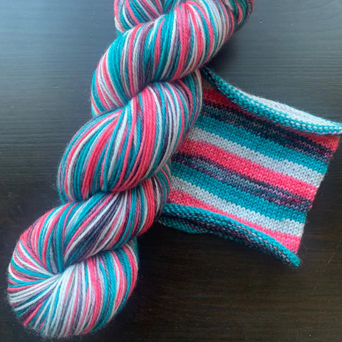 Comfy Cozy Knits Self-Striping Sock