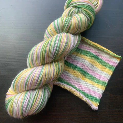 Comfy Cozy Knits Self-Striping Sock