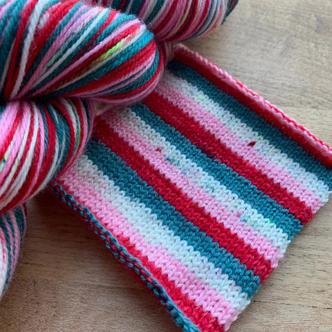 Comfy Cozy Knits Self-Striping Sock